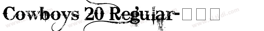 Cowboys 20 Regular字体转换